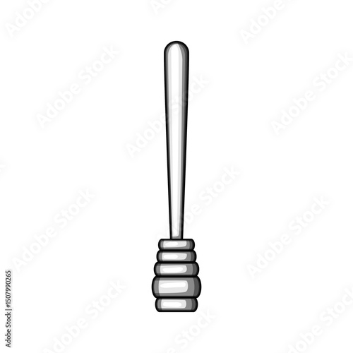 worker honey dipper stick cartoon vector illustration