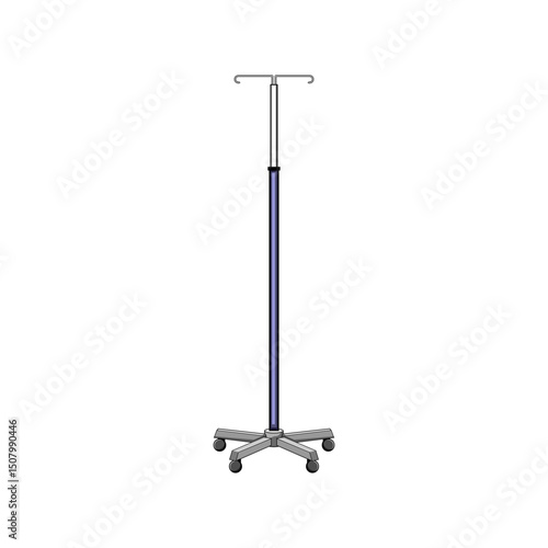 re hydration iv drip stand cartoon vector illustration