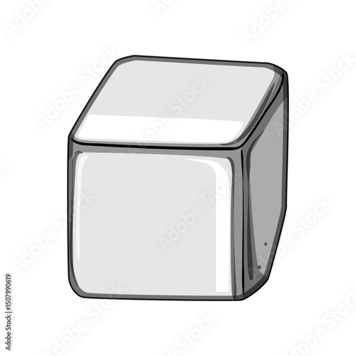 chillers ice cubes reusable cartoon vector illustration