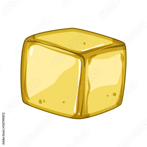 silicone ice cubes reusable cartoon vector illustration