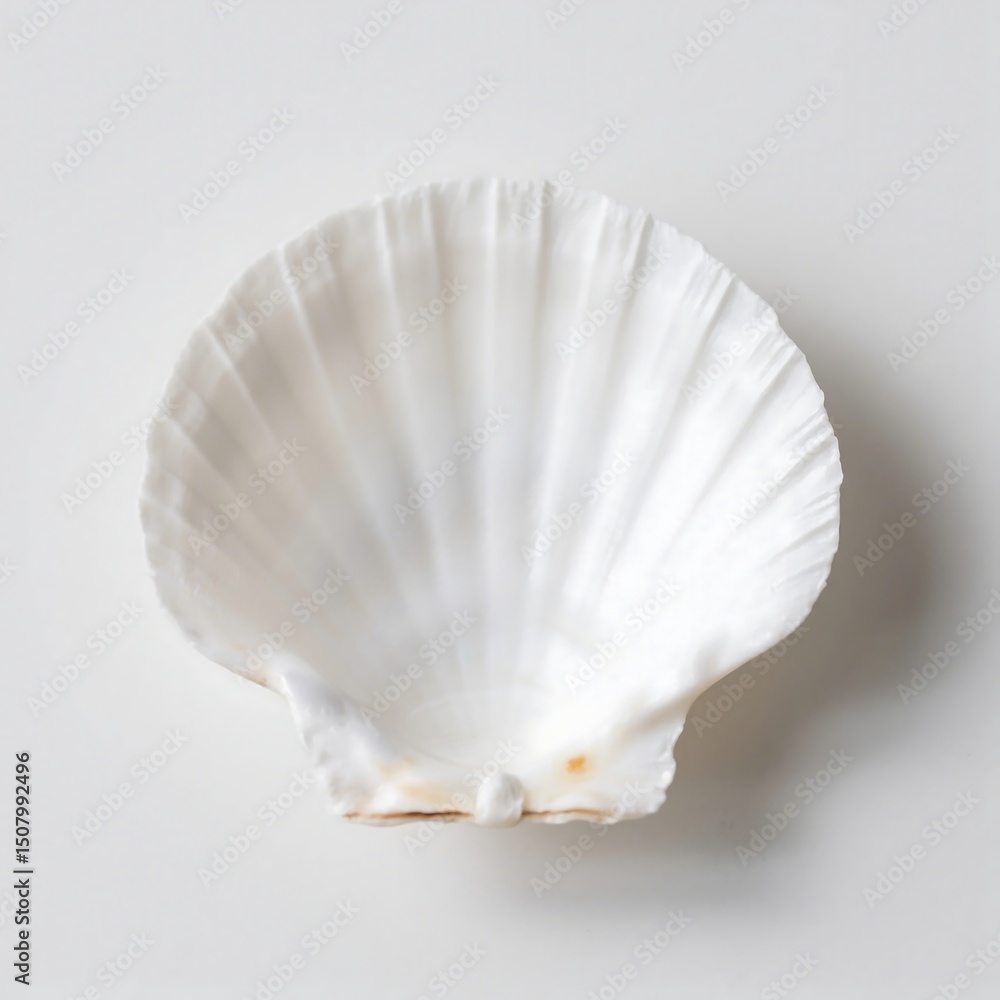 Fototapeta premium Scallops shell isolated on white background