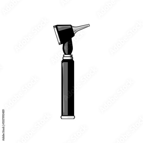 ear otoscope cartoon vector illustration