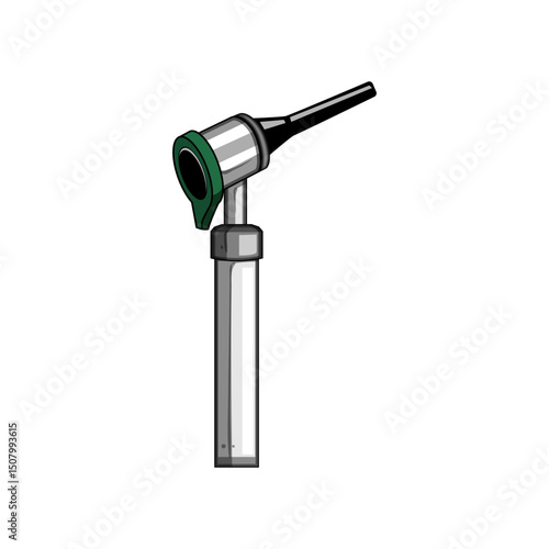 tympanic otoscope cartoon vector illustration