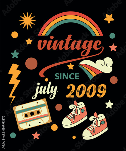 Abstract Vector Design with CMYK Colors Helvetica and Courier Fonts Created in July 2009