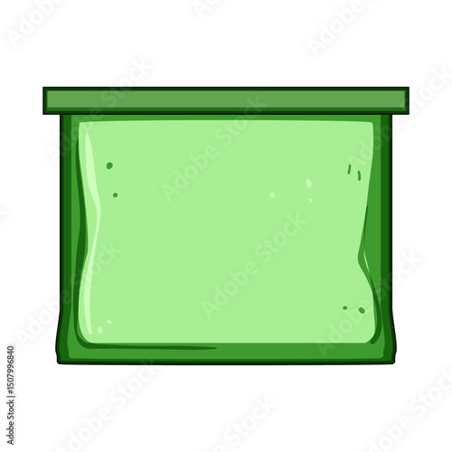 storage silicone snack bag cartoon vector illustration