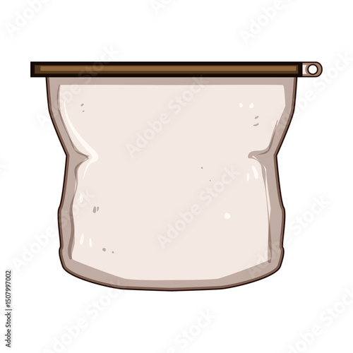 sustainable silicone snack bag cartoon vector illustration