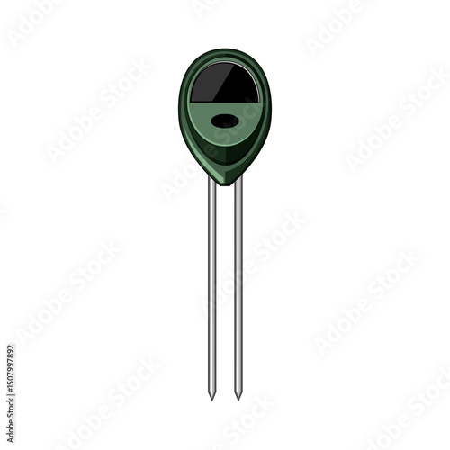 probe soil moisture sensor cartoon vector illustration