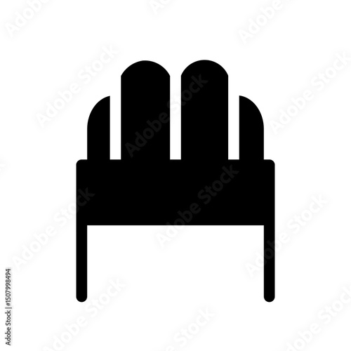 sofa glyph icon