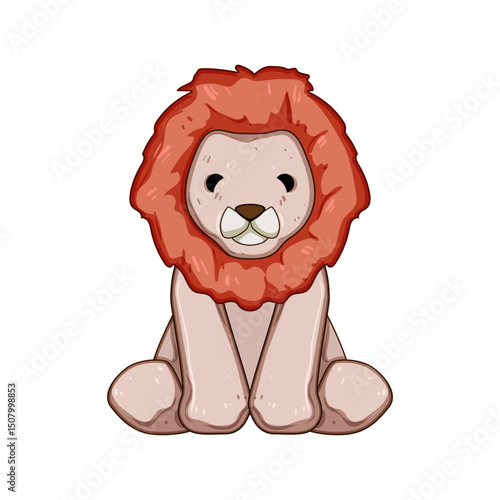 cute stuffed animal toy cartoon vector illustration
