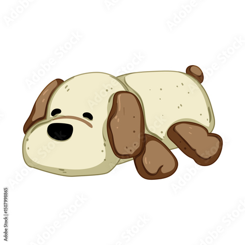 snuggly stuffed animal toy cartoon vector illustration