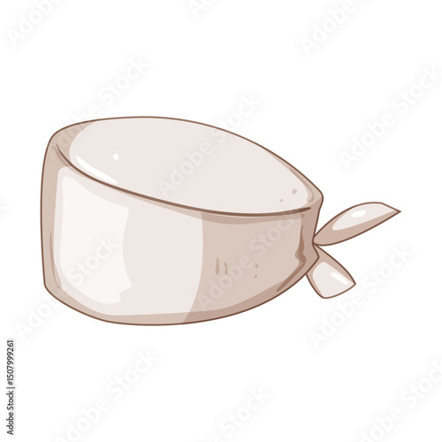 fabric surgical cap cartoon vector illustration