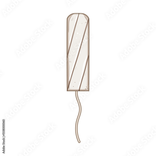 organic tampon cartoon vector illustration