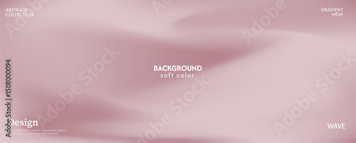 Soft and clean brown gradient abstract wave background. Luxurious pastel color combination, product advertisement, card, poster and website template.