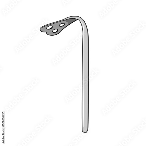 spray tongue depressor cartoon vector illustration