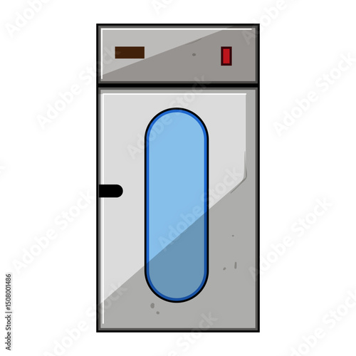 virus uv light sanitizer medical cartoon vector illustration