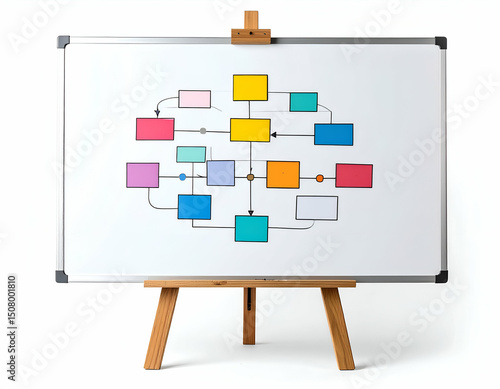 Flowchart Visualization A Minimalist Whiteboard Design for Process Mapping