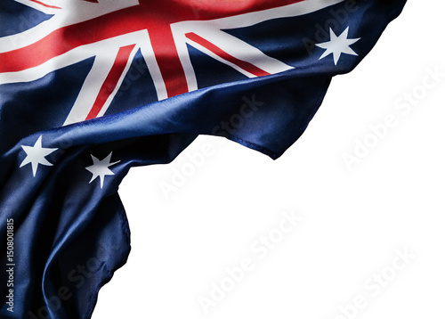 Australian flag corner border
