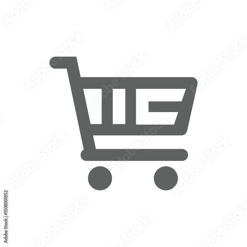 shopping cart or push cart icon