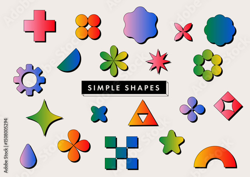 形 幾何学 グラフィック 素材