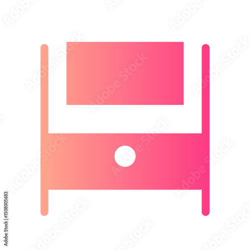 chest of drawers gradient icon