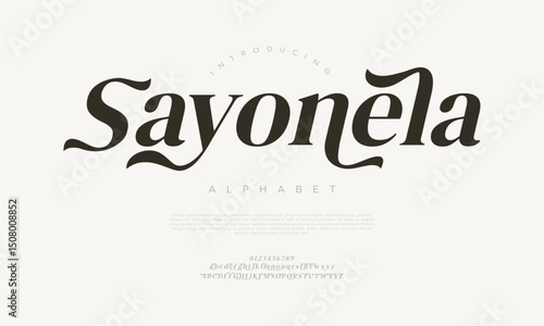Expressive serif font with stylish swashes and elegant flair, perfect for luxury packaging and feminine brands
