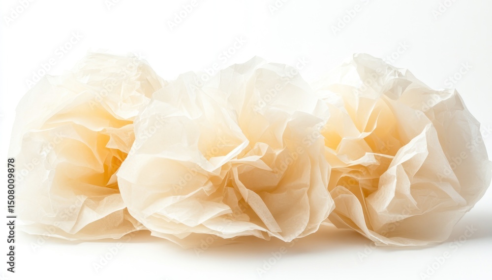 Crumpled paper flowers Crumpled paper flowers