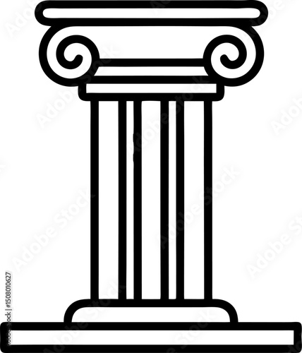 Roman Column Icon	