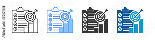 Data Accuracy Multistyle Icon Sheet