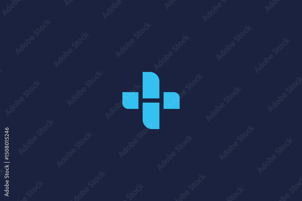 Obraz premium letter h medical logo icon concept vector logo design template elements