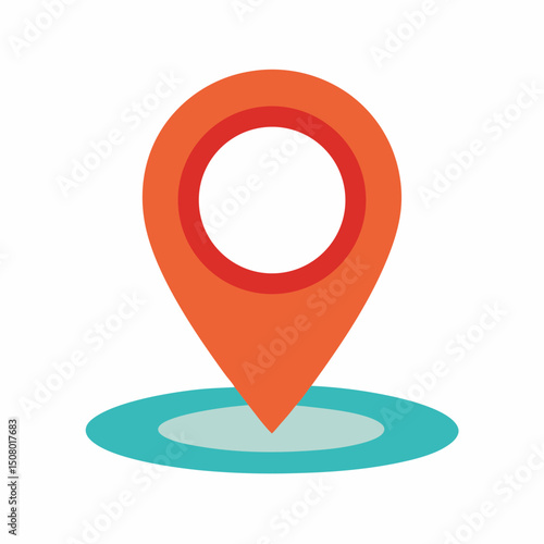 map pointer with pin pointer icon