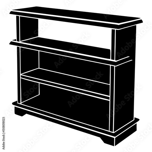 vector illustration of a kitchen cabinet