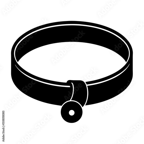 silver bracelet isolated on white background