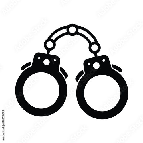 handcuffs isolated on white