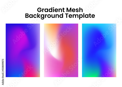 Vibrant Gradient Mesh Background Templates for Design Projects