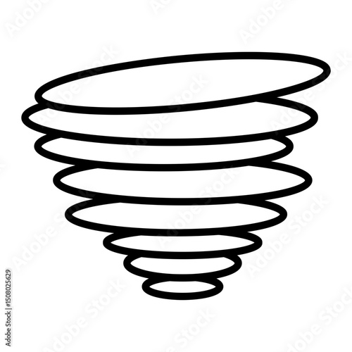 Tornado outline icon