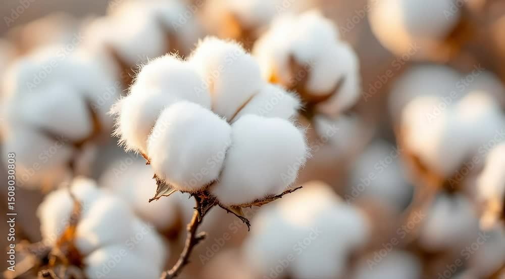 Soft fluffy cotton bolls close up Soft fluffy cotton bolls close up