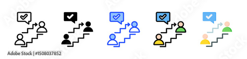 Escalation Icon Collection With Multiple Styles