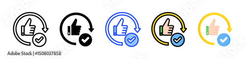 Follow Up Icon Collection With Multiple Styles