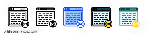 Syntax Icon Collection With Multiple Styles