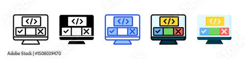 Boolean Icon Collection With Multiple Styles