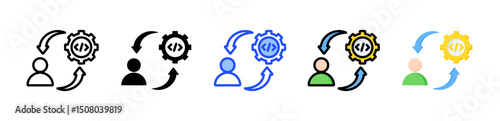 Client Icon Collection With Multiple Styles