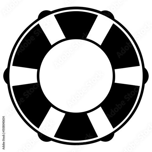 vector lifebuoy rescue safety icon on white