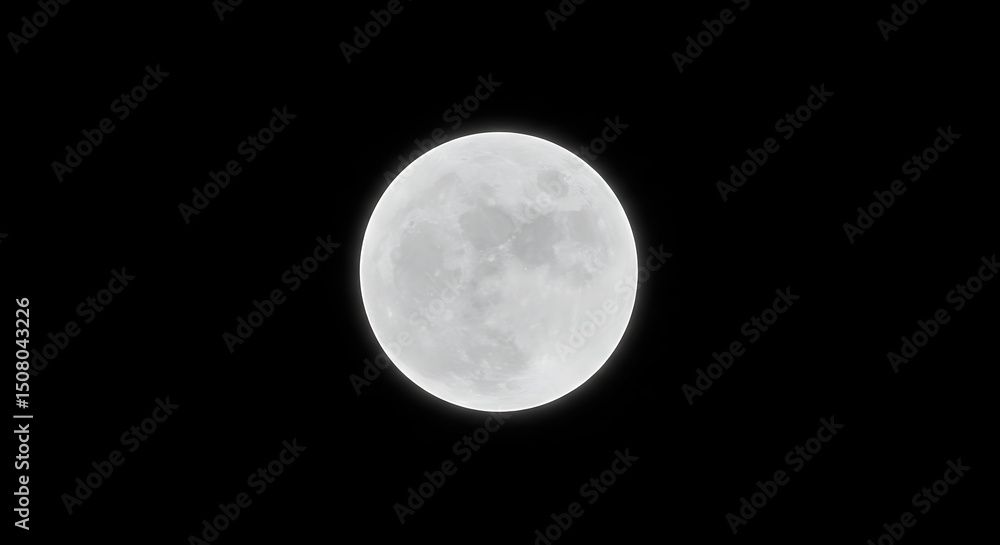 Obraz premium Full Moon Night Sky Celestial Body Lunar Phase Night Photography Space Background