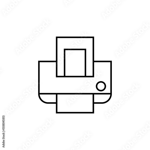 Start-up Outline Icon Printer