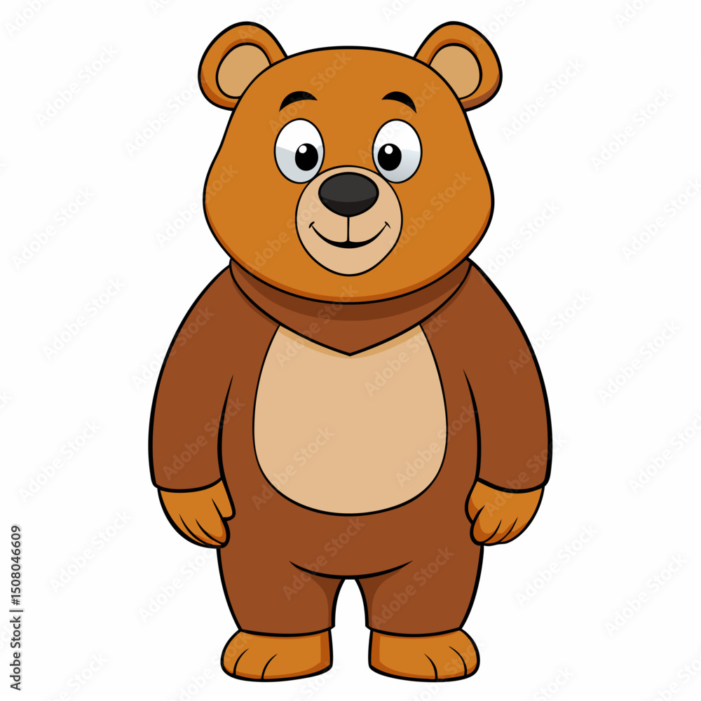 Obraz premium brown bear cartoon