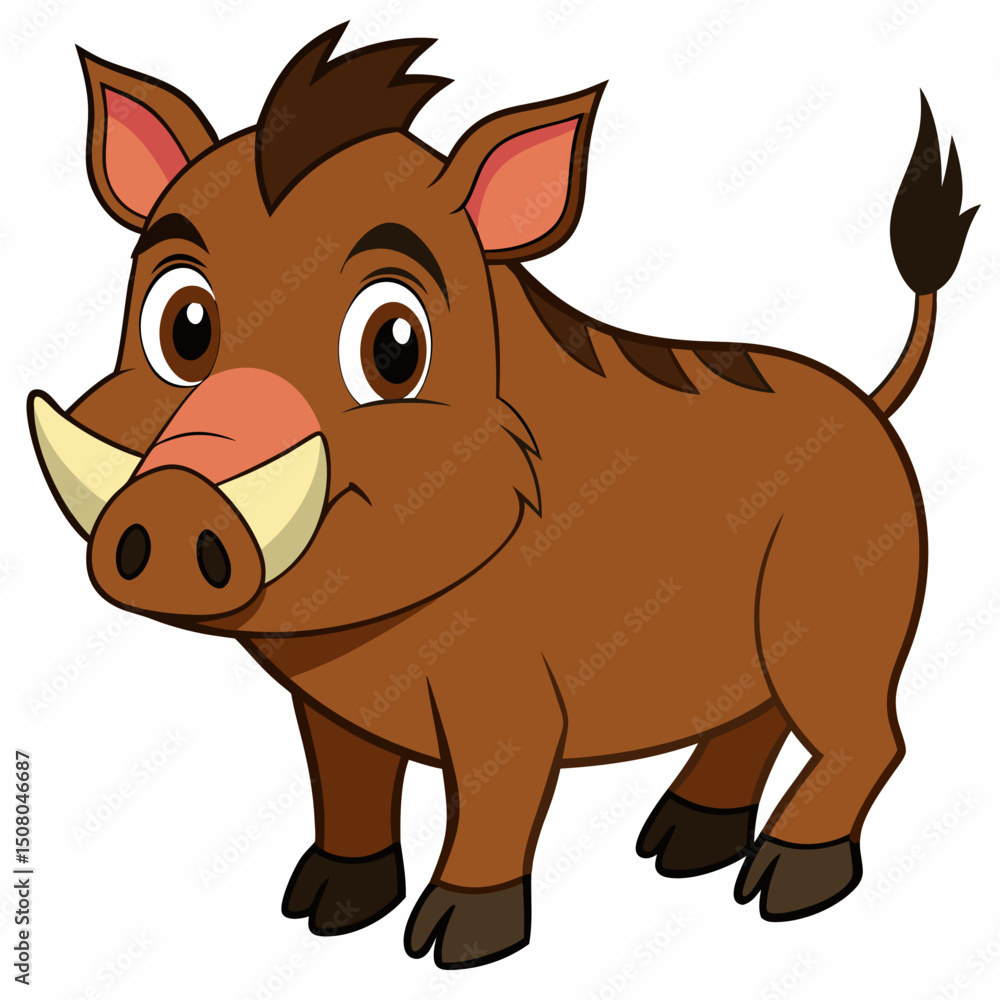 Obraz premium animal, dog, cartoon, illustration, vector, pet, mammal, isolated, baby, horse, brown, puppy, farm, cute, pig, cat, art, toy, funny, fun, chihuahua, pets, white, bull, drawing