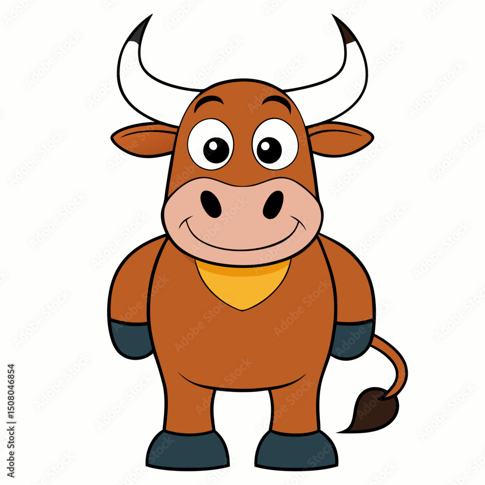 cow cartoon isolated on white cow cartoon isolated on white