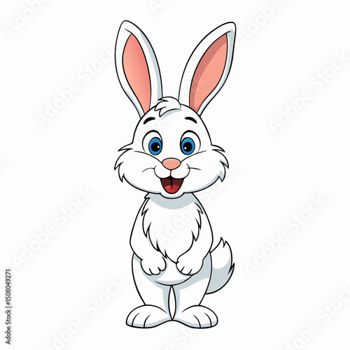 vector illustration of easter bunny , rabbit