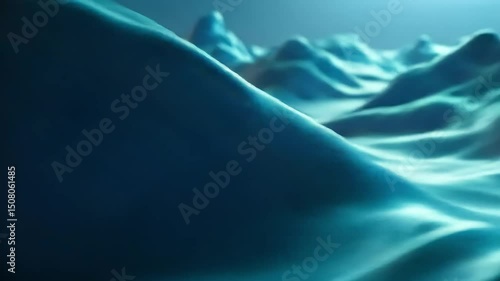 Wallpaper Mural Abstract blue liquid wave pattern with soft flowing light and subtle texture, ideal for modern design backgrounds Torontodigital.ca