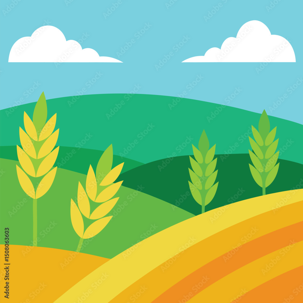 Obraz premium autumn landscape with trees